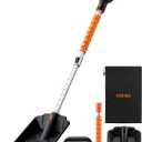Lightweight Snow Shovel for Driveway, Extendable Snow Shovel for car with Thickened Aluminum Handle and Blade, Portable and Multifunctional for Cars, Snowmobiles, Camping and Emergency