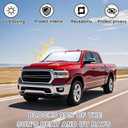 PIMCAR Windshield Sun Shade for Dodge Ram 1500 2009-2018 | Premium 310T Reflective Polyester UV/Heat Shield | Custom Fit Sunshade to Block Rays & Cool Interior
