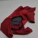 Dotoner Dog Sweater Warm Fleece Pullover Winter Sweatshirt with Turtleneck Leash Opening Waterproof Back Four Leg Cozy Clothes for Dogs (Red) XS