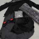 Spooktacular Creations Glowing Eyes Grim Reaper Costume for Kids, Halloween Costume for Boys, Halloween, Dress-up Party (Small(5-7 yr), Grey)