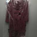 Adrianna Papell Women's Bead Velvet Sheath Dress Size 6 (Red)