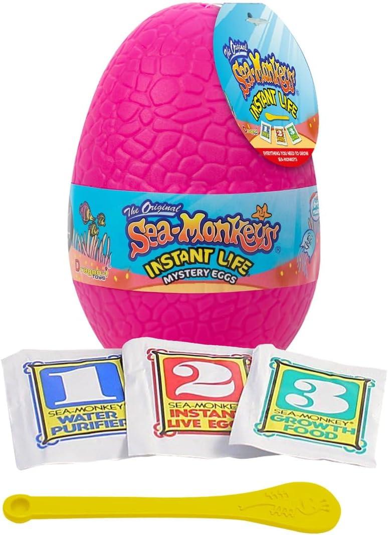 Sea-Monkeys Egg Instant Life - World's Only Instant Pets - Pink Colors= - Ages 6+ (Pack of 1)
