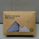 2-Pack Organic Changing Pad Covers for Girl, Boy, Neutral - 100% Cotton Changing Table Pad Cover, Soft Baby Nursery Diaper Changing Pad Sheets, Contour Changing Pads Liners, Change Pad Cover (Steel)