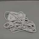 Extension Cord 15 ft, Surge Protector Power Strip with 6 Outlets 4 USB Charger(2 USB C Port), Flat Plug Outlet Extender Long Cord, Protection for Indoor, Home, Office Supplies, Dorm Room Essentials (White)