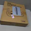 Zakkart SnugCloud Foldable Cat Window Perch - Cordless, Ultra Soft Machine Washable Bed with 4-Sided Bolster, Metal Frame - Window Hammock for Large Cats and Kittens (Cream White, Large) (Large (24.8"x15.7"))