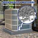 Equipment Pad for Air Conditioner Heat Pump Systems,32 x 32 x 2 inches,Outdoor Plastic Condenser Pad Ground Support Base for Condensing Units