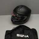 Sena Impulse DOT Flip Up Modular Bluetooth Helmet w/Sound by Harman Kardon Dual Visor Helmet with Integrated Mesh Intercom System / MP3 / Voice Dial, Extra Large, Matte Black