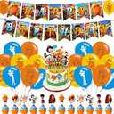 Cartoon Loraxs Party Decorations, Loraxs Birthday Party Supplies Includes Banner- Cake Topper - 24 Cupcake Toppers - 18 Balloons