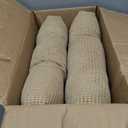 Arlee Chair Cushions for Dining Chairs, Set of 2 - Memory Foam Chair Pads, Non-Skid Backing - Durable Thick Seat Cushions for Kitchen, Office, Patio, 15.5" L x 15.5" W, Bamboo Tan
