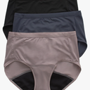 Hanes Women's Comfort, Period Underwear Pack, Light Leaks Period Panties, Light Protection Underwear, 3-Pack, Size 3XL