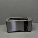 Mueller UltraToast Full Stainless Steel Toaster 4 Slice, Long Extra-Wide Slots for Bagels and Waffles, 6 Browning Levels, LED Display, Cancel/Defrost/Reheat Functions & Removable Tray, Kitchen Gadgets