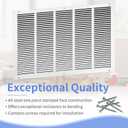 Howeall 25"W x 16"H [Duct Opening Size] Steel Return Air Grille, Air Return Vent Cover for Ceiling and Sidewall - HVAC Air Vent Covers - [Outer Dimensions: 26.75"W x 17.75"H]
