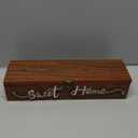 JIALEIXI Interchangeable Home Sweet Home Sign, Wooden Seasonal Tabletop Plaque Decorations, for All Seasonal Desktop House Living Room Indoor Decor. (Brown)