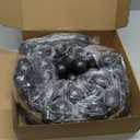 Dingion Christmas Ball Garland 6 ft Black Christmas Tree Garland Halloween Ornament Hanging Ball Decorations Shatterproof Ornament for Xmas Tree Party Decor Mantel Fireplace Stair Indoor Outdoor (1.18, 1.57, 1.97 Inch)