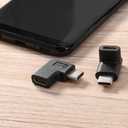 USB C Angle Adapter [2 Pack] 90 Degree USB C Type C Male to Female Adapter, Right Left Up Down Angled USB-C USB 3.1 Type-C Extension Laptop, VR, Smartphones & Tablet (Left/Right & Up/Down)