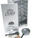 Smokehouse Little Chief Front Load Smoker, Low to Mid Temperature Smoker for Fish, Jerky, Cheese, Sausage & Other meats, Smoke Up to 25 Pounds of Meat & Fish