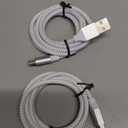 etguuds USB to USB C Cable 3ft, 2-Pack USB A to Type C Charger Cord Fast Charging for Samsung Galaxy A17 A16 A15 A26 A36 A56, S25 S24 S23 S22 S21 S20 S10 Note 20, for iPhone 17 16 15, Moto, White