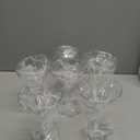 Yopay Set of 6 Unbreakable Martini Glasses, 10 Ounce Plastic Cocktail Glasses for Whiskey, Margarita, Manhattan, Holiday, Party, Reusable, Break Resistant, Clear Polycarbonate Glassware