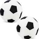 2 Pack Plush Soccer Ball Pillow Stuffed Toy Soccer Ball Soft Plush Soccerball Sports Throw Pillows for Home Room Bedroom Sofa Decoration Sport Theme Birthday Party Supplies