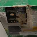 BioGreen Electric Greenhouse Heater & Fan with Digital Thermostat PALMA | 1500 Watts, 5100 BTU/hr | 5800 ft/h Air Circulation -58 to 210.2F | Stainless Steel | Spraywater Proof (Black)