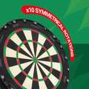 Target Darts Aspar Dart Board | Steel Tip Dartboard with Self Recovering Sisal Bristles & Rotational Score Ring | Thin Wire Regulation Competition Size Dart Board Set | Professional Darts Accessories