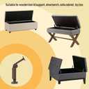 1 Pair of Self-Balancing Lid Support Hinges - Left & Right, Dark Bronze Tone with Screws for Sofa, Box, Cabinet, Toy Box, and Shoe Bench (Mid arm)