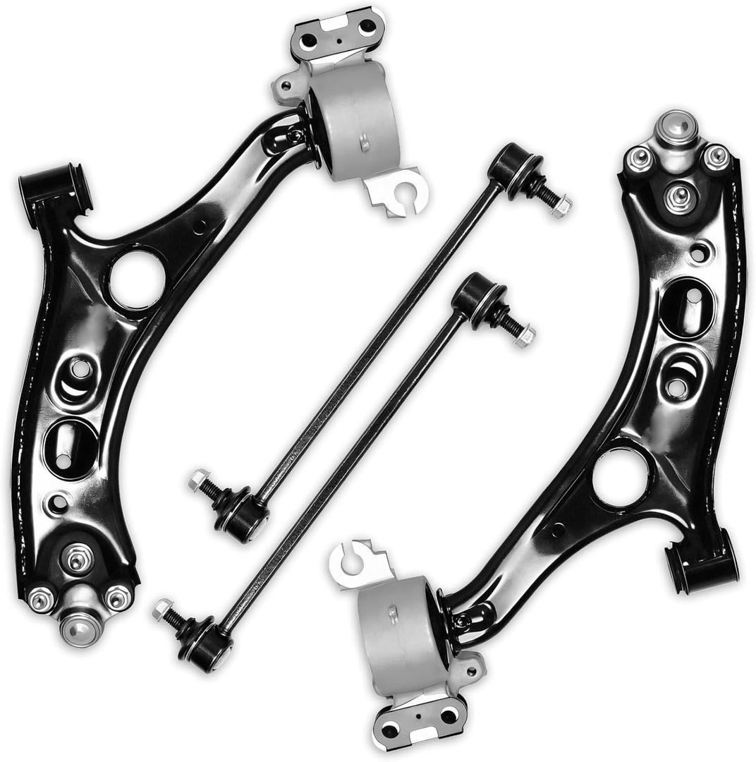 4PCS Front Lower Control Arm with Ball Joints Stabilizer Sway Bar End Link Compatible with Fit for Honda 2017 2018 2019 2020 2021 2022 CR-V CMS601054 CMS601055 K750908