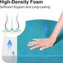 Shinnwa Kitchen Chair Cushions Set of 4, Non-Slip Dining Chair Cushions with Ties and Machine Washable Cover, 4 Pack, 17 x 16.5 x 2in, Teal