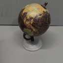 Deco 79 Modern Plastic Globe with Marble Base, 5" x 5" x 8", Black
