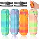 4PCS Little Ouchies Fidget Toys, Portable Spiky Grippie Stim Tool, Pocket Mini Fidget Toy for Adults, 3D Printed Stim Sensory Key Anxiety and Stress Relief, Gifts for Adult with Autism ADHD
