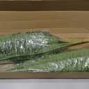 Fake Ferns, 35IN Large Fake Bush Plants, 2 Artificial Boston Ferns with 39 Fronds for Outdoor Hanging Planter Garden Porch Entrance Home Decor