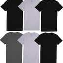 Fruit of the Loom Men's Tee Undershirts, Moisture Wicking & Tag Free, Short Sleeve Pocket T-Shirts (Medium, Colors May Vary - 6 Pack - Pocket)