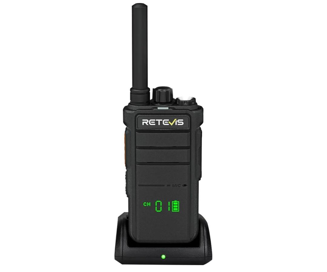 Retevis RB26H GMRS Radio Long Range,Professional Grade Two Way Radio,Hidden Display,Type-C,Built in NOAA Flashlight VOX,Easy to Pair,High Performance Walkie Talkie for Camping Road Trip (1 Pack)