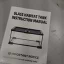 12x8x6 Inch Glass Reptile Terrarium, Escape Proof for Geckos