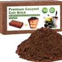 Organic Coco Coir 1 Pcs Compressed Coconut Coir Brick Coconut Fiber Husk Substrate Mulch Coconut Bark Core Growing Medium Peat Moss Soil High Nutrition for Plants Gardening Seed Starting Soil Mix