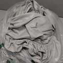 Amazon Basics Lightweight Super Soft, Comfortable Easy Care Microfiber 4 Piece Bed Sheet Set with 14-Inch Deep Pockets, Queen, Gray Crosshatch, Printed