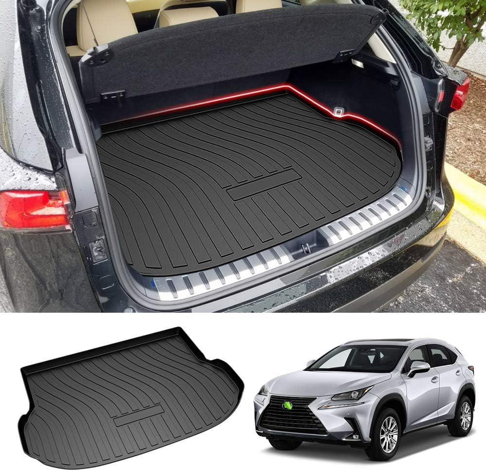 Powerty Trunk Mat for 2015-2020 2021 Lexus NX200t NX300 NX300h Accessories Cargo Mats TPO All Weather Cargo Liner Heavy-Duty Trunk Liners