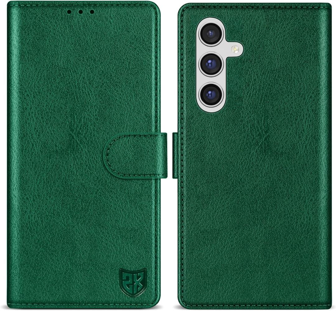 ZZXX for Samsung Galaxy A54 5G Wallet Case with [RFID Blocking] Card Slot Kickstand Magnetic Closure Leather Flip Fold Protective Phone Case for Samsung Galaxy A54 Phone Case Wallet(Green-6.5 inch)