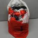 6FT Christmas Inflatable Waving Santa 6FT Holding Sign Santa Claus Christmas Inflatables Outdoor Decorations Xmas Santa Blow Up Yard Decor with 8 Built-in LEDs for Yard Garden Lawn(with Storage Bag)