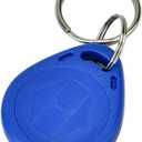2 x 125Khz RFID Proximity ID Card fob Token Tags Key Fobs Keychains RFID Proximity Card Key RFID Access Control Keyfobs fob for Door Electric Lock System (Blue, 100 PCS) (ID Card) Cards