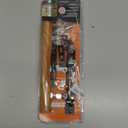 Prime-Line C 1032 Keyed Sliding Glass Door Handle Set  Replace Old or Damaged Door Handles Quickly Wood and Black Painted Diecast, Hook Style, Flush Mount, Fits 6-5/8 in. Hole Spacing (1 Set)