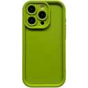 Puxicu Slim Case for iPhone 15 Pro, Enhanced Camera Protection, Shockproof Skin-Friendly Touch Soft Case Cover for iPhone 15 Pro Phone 6.1 inch, Avocado green