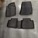 FLOOR MATS FOR 2025 2026 NISSAN KICKS,TPE ALL WEATHER PROTECTION SLUSH 1ST & 2ND ROW FLOOR LINERS BLACK