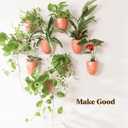 Make Good PlantPod Luxe Self-Watering Wall Planters (Set of 3, Terracotta) - Easy to Water and Install - Lightweight - Design Your Own Vertical Garden - Wall Planters for Indoor Plants