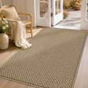 COSY HOMEER Door Mat Non-Slip Entryway Rugs Dirt Trapper, 36"x60", Beige