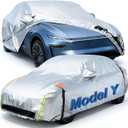 Perfect Custom Fit Car Cover for Tesla Model Y 2020-2026 Heavy Duty Durable Premium Quality 100% Waterproof UV Sun Protection All Weather Use