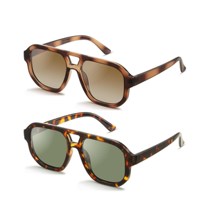livho Trendy Polarized Square Aviator Sunglasses Women Men Square Eyewear Frame, Retro Sun Glasses for Women Men 2025 Shades
