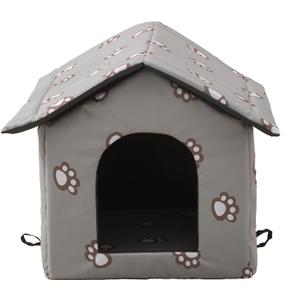 VARMTOR Outdoor Cat House, Cat Houses for Outdoor Cats, Weatherproof Warm and Insulated Cat House with Transparent Curtain Pet House, Stray Cats Shelter