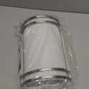 Indoor Wall Sconce, Half Cylinder Wall Light Fixture, 3000K 4000K 5000K Color Temperature Adjustable, Dimmable LED Modern Wall Light for Hallway Bedroom Living Room, Brushed Nickel (1 Pack)