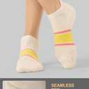CS CELERSPORT 6 Pairs Ankle Athletic Running Socks Low Cut Sports Tab Socks for Men and Women, Medium